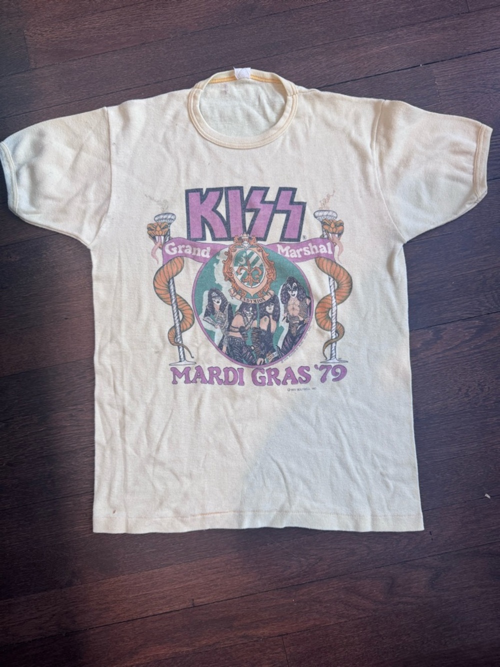 RARE Vintage 1979 Mardis Gras Endymion Tee Shirt featuring Grand Master KISS!